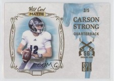 2022 Matte SP Exclusive Smoking Guns Football White/Blue 3/5 Carson Strong 0c3