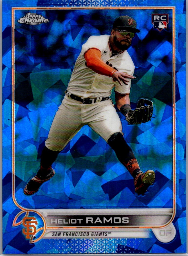 2022 Topps Chrome Update Sapphire Edition Heliot Ramos RC #US187 Giants bx1