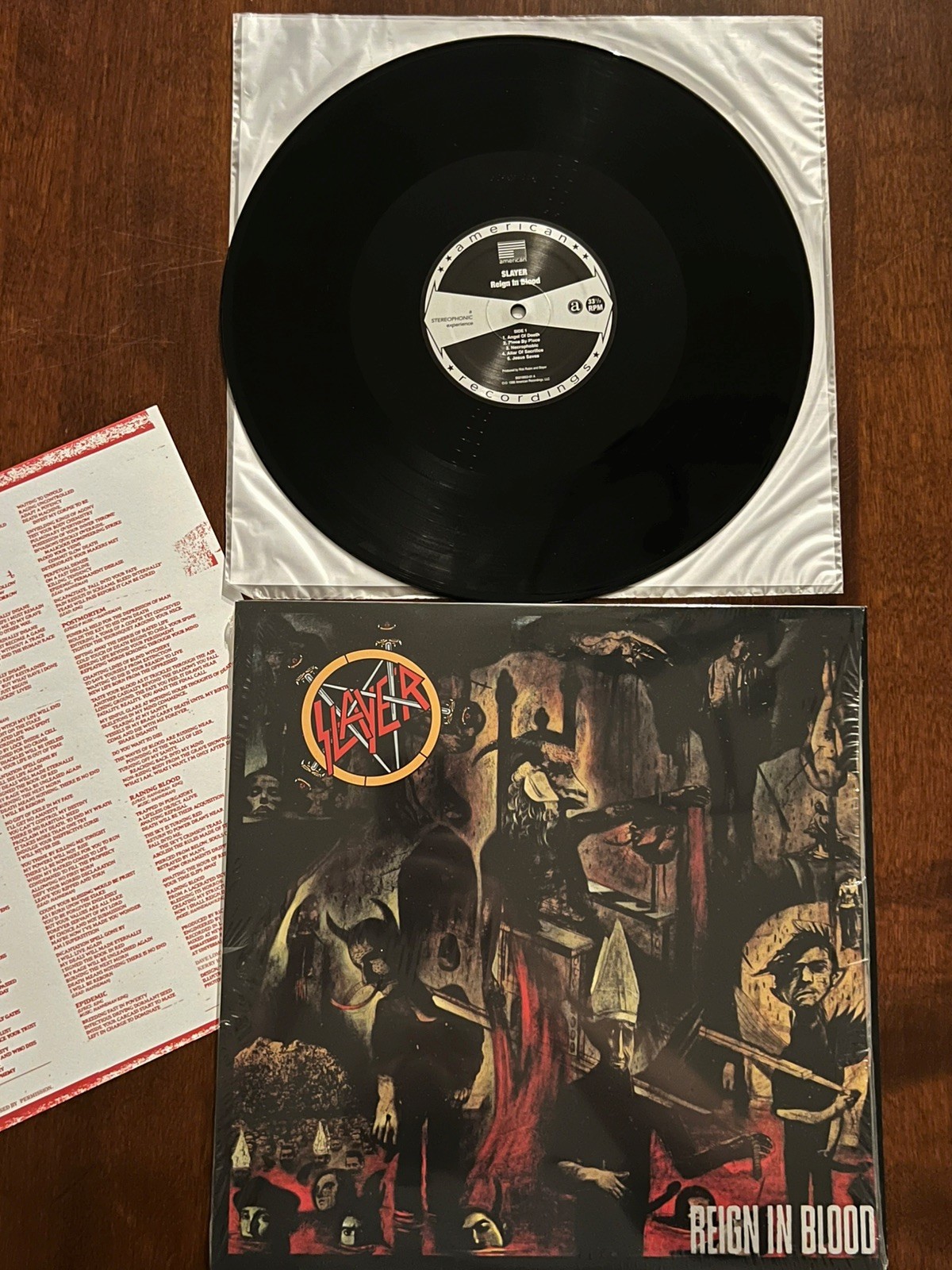 SLAYER “Reign in Blood” Black Vinyl LP *NM* Hell Awaits Seasons in the Abyss