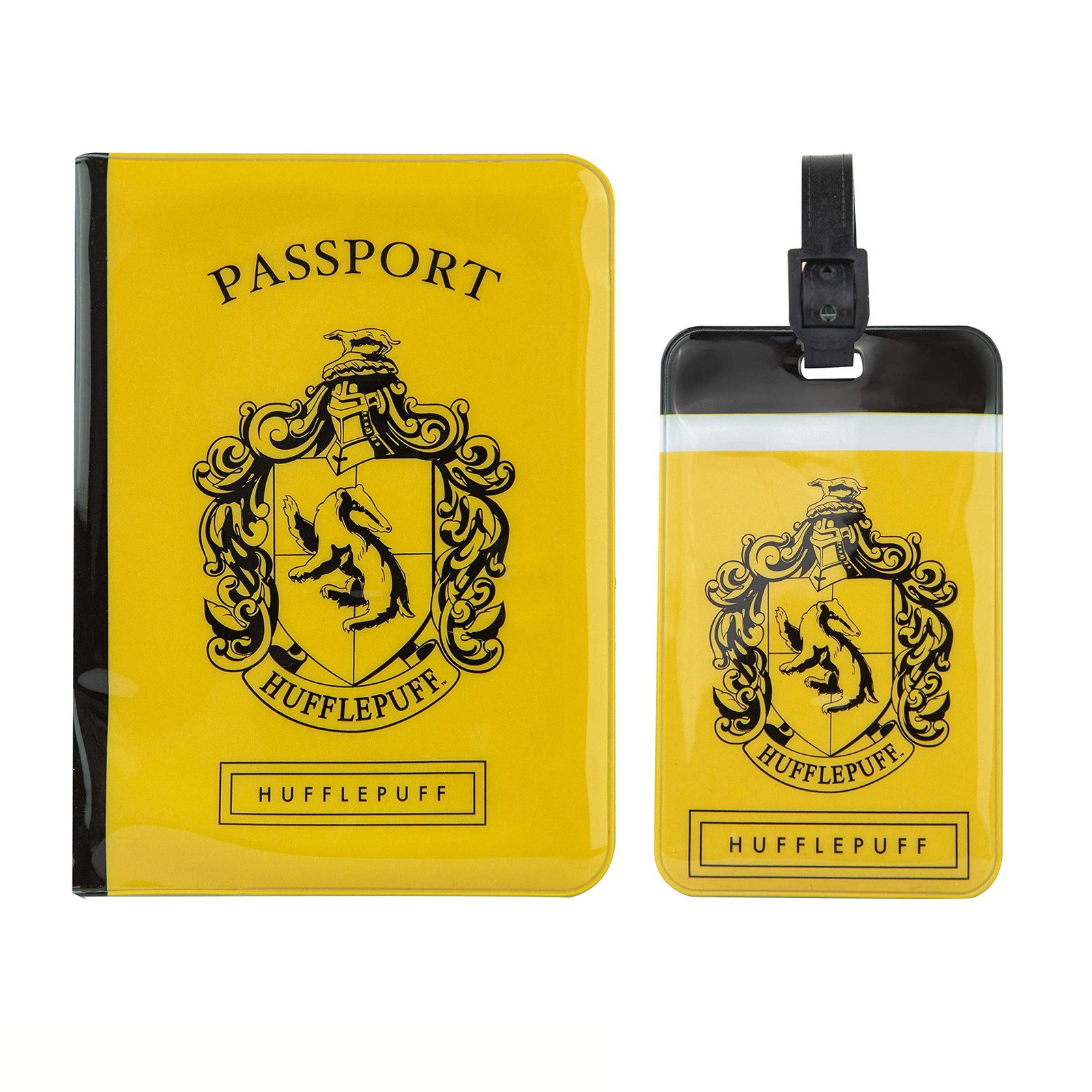 Cinereplicas Harry Potter - Set of Tag & Passport Cover Standard Hufflepuff