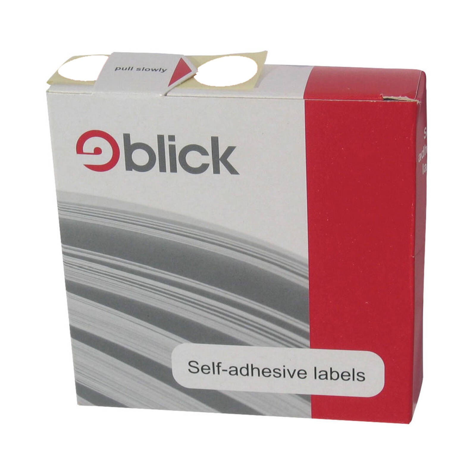 Blick Labels in Dispensers Round 19mm - White - Pack of 1400 (RS005551)