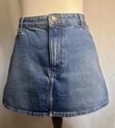 Wrangler Medium Wash Denim Mini Skirt 14 Classic Western Rodeo Cowgirl Festival — photo 1