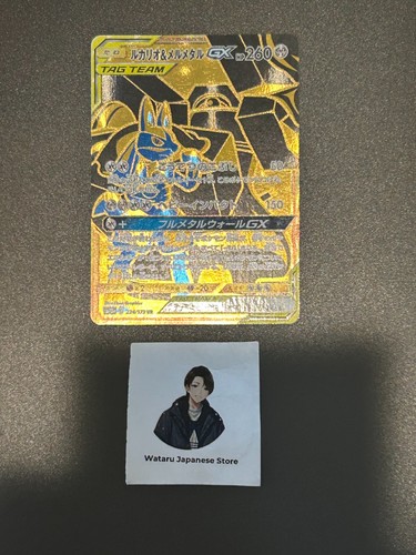Lucario & Melmetal GX UR 224/173 sm12a FA Tag All Stars Pokemon Card Japanese
