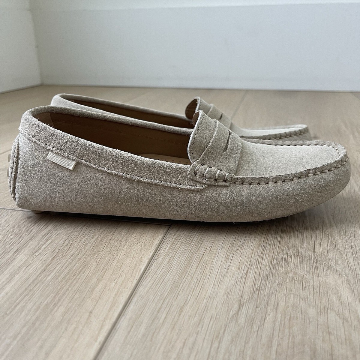 Oliver Cabell Driver Suede Penny Loafers Sand Beige Mens Size 39 US 6.5 Classic Oliver Cabell Men main image 2