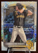 Kai Roberts 2025 Bowman Chrome Speckle Refractor #BCP-182 Padres