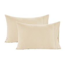 LANE LINEN Queen Ivory Pillow Cases Set of 2 100 Egyptian Cotton 1000 Thread...