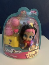 Brand New PlayTime Cry Babies Lady Crawling Doll with Accessories