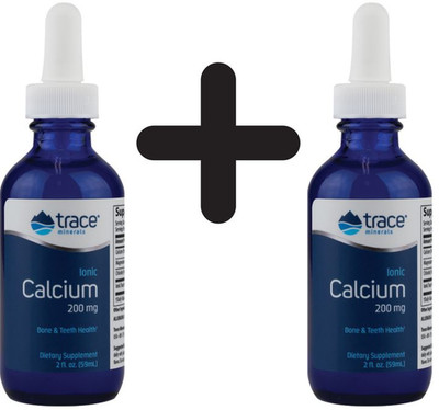 2 x Trace Minerals Ionic Calcium, 200mg - 59 ml (288,05 EUR/L)