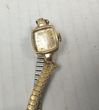 Omega Swiss Made Ladies Wrist Watch 4059-3 Gold 80 Microns For Parts Or Scrap