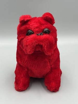 Topco Creations Red Bulldog Dog Plush 9  Stuffed Animal