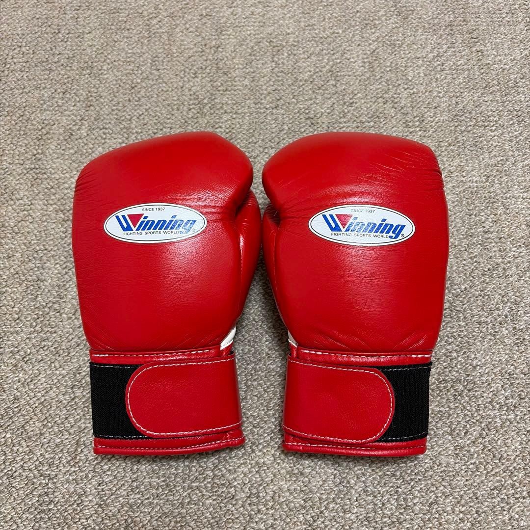 Winning Boxing Gloves10oz MS-300B Red Pro Tape Type Japan Used