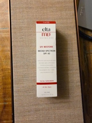 Elta MD UV Restore Broad Spectrum SPF 40 Tinted 2oz Exp 7/2026