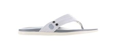 Johnnie-O Mens Portside Gray Flip Flops Size 12 7667009