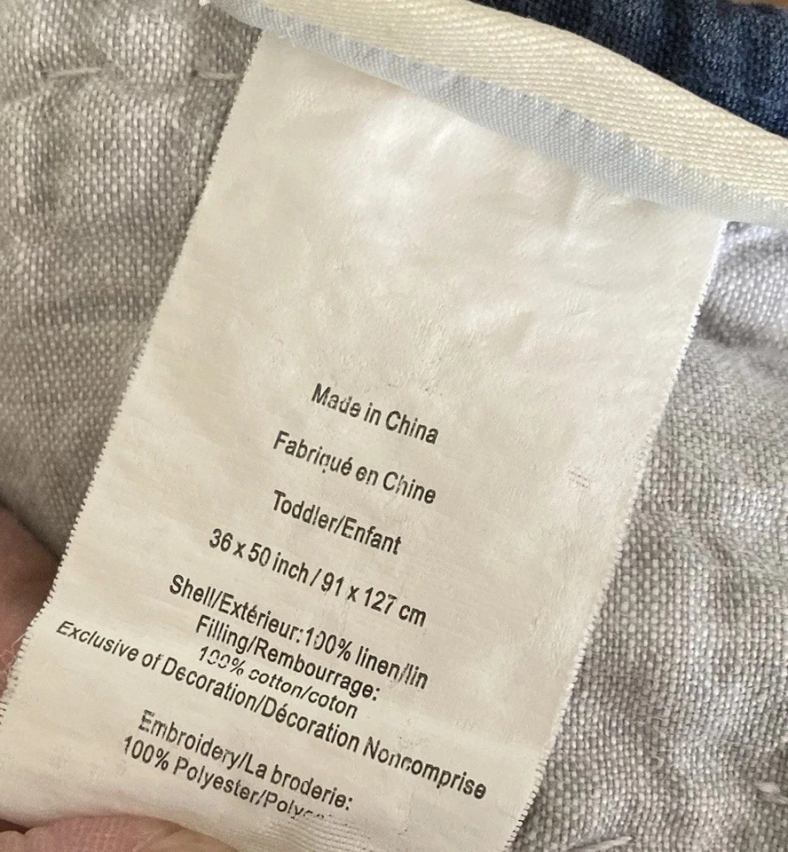 Pottery Barn Kids PBK Jungle Friends bebé edredón cuna manta León, perezoso 30x50 Foto 3 de 4