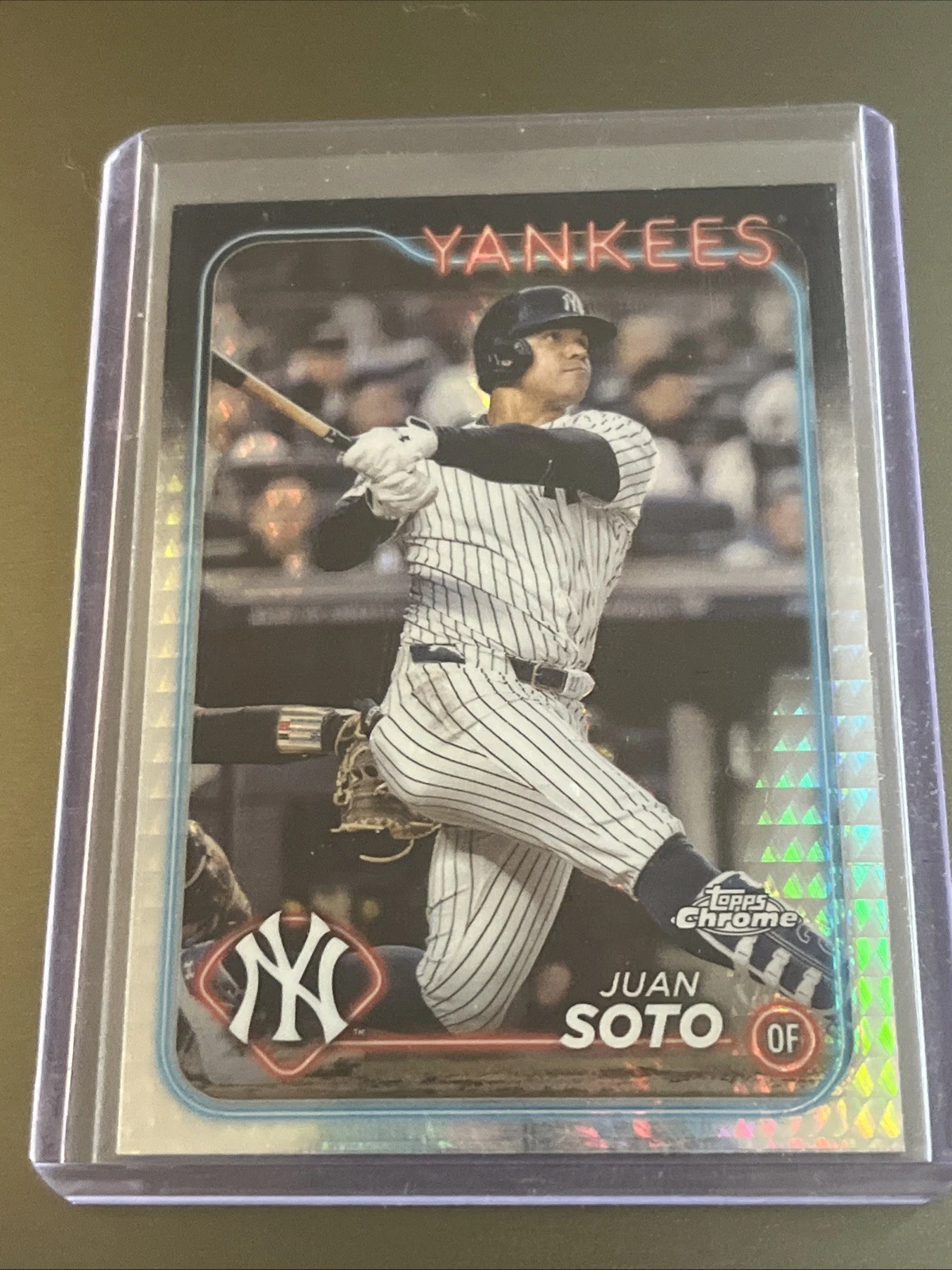 2024 Topps Chrome Prism Refractor #150 Juan Soto New York Yankees