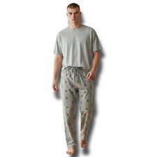 Polo Ralph Lauren Lounge Pants Mens Medium M Grey All Over Bear Print