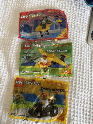 Kellogg's Lego Stunt Club Sealed Packs Kit Of 3: 1563 1560 1561 Vintage Rare