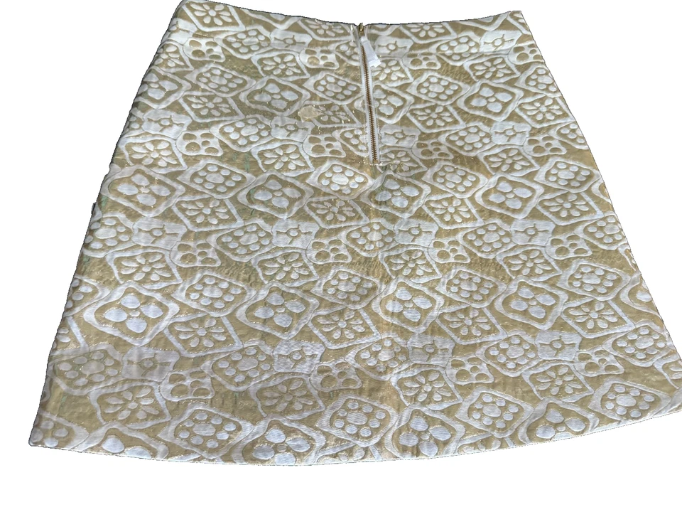 J. Crew Crewcuts Girls Sz 14 3 Piece Metallic Set Skirt, Slacks, Tunic Top Foto 4 de 4