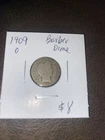 1909 O Barber Dime. $8
