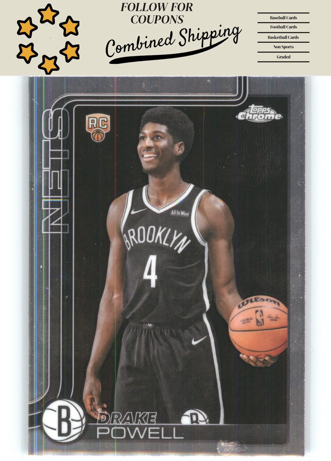 2025-26 Topps Chrome #272 Drake Powell