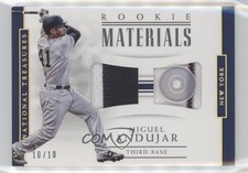 2018 National Treasures Rookie Materials Dual Holo Gold 10/10 Miguel Andujar 6fs
