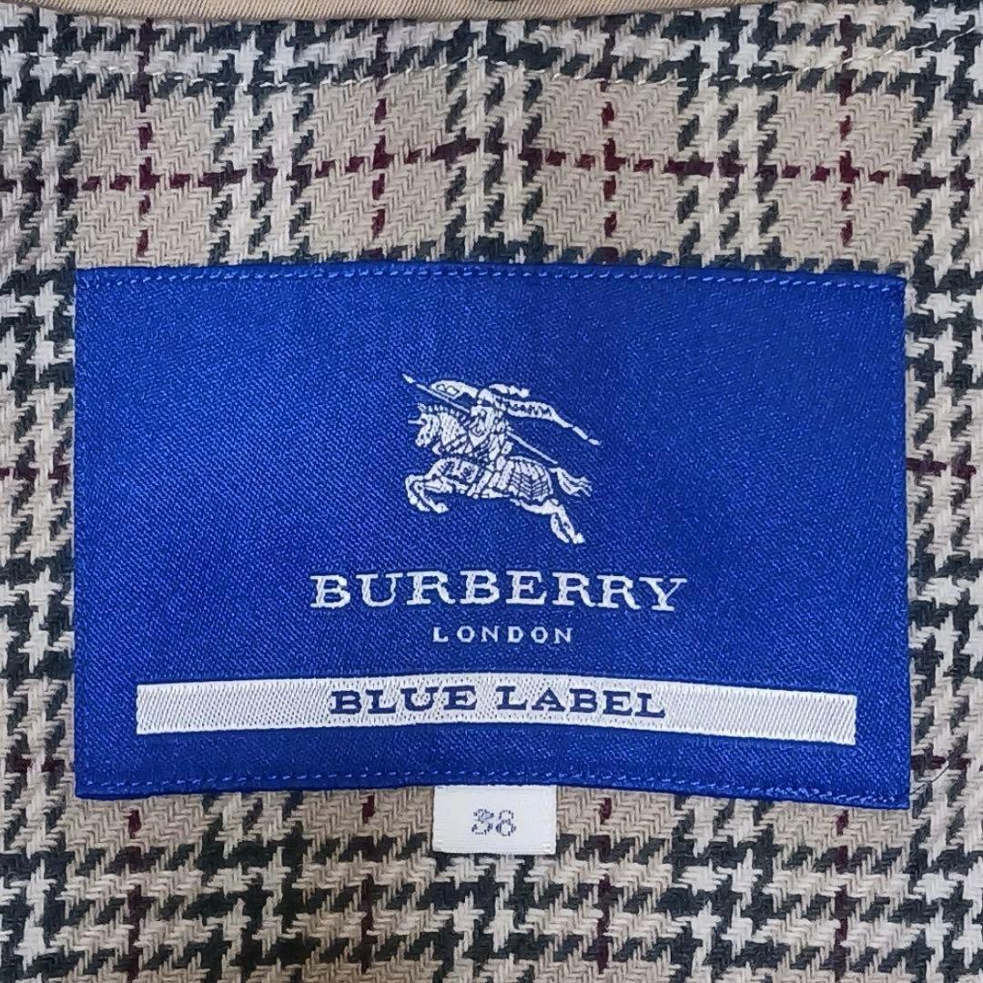 Vintage Burberry Blue Label Trench Coat Nova Check US S Japan thumbnail 17