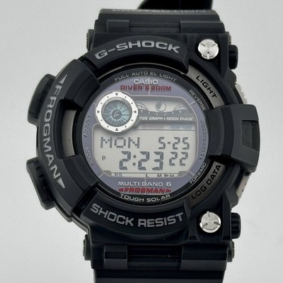 Unused CASIO G-SHOCK Master of G FROGMAN GWF-1000-1JF Tough Solar Black watch