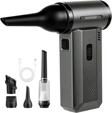 Compressed Air Duster - 130000 RPM Super Power Electric Air Duster, Rechargeable