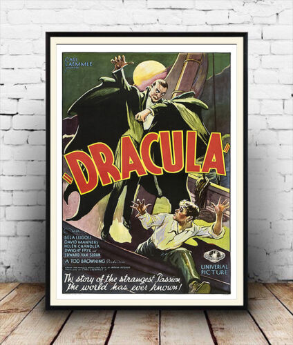 Dracula: Alter Horrorfilm Poster Reproduktion - Bild 1 von 2