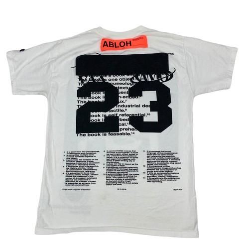 Virgil Abloh x MCA Figures of Speech FOS Tee Shirt Champion Sz YL *Fits Adult XS - Picture 8 of 11
