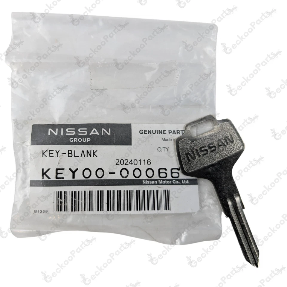 Nissan Genuine New Blank Metal Master Spare Key Uncut KEY00-00066 KEY0000066 1pc - Изображение 2 из 4