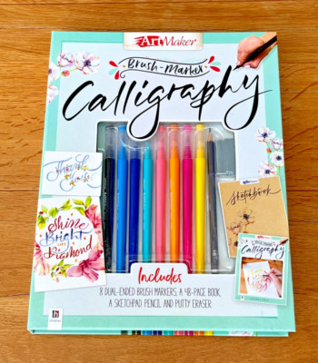 Art Maker Brush Marker Kalligrafie Set Skizzenbuch, Stifte etc. Nagelneu UVP 19,99