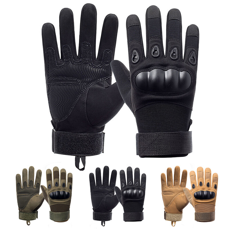 Guantes de dedo completo para ciclismo nudillos duros antideslizantes MTB BMX ATV XC guantes para motociclista