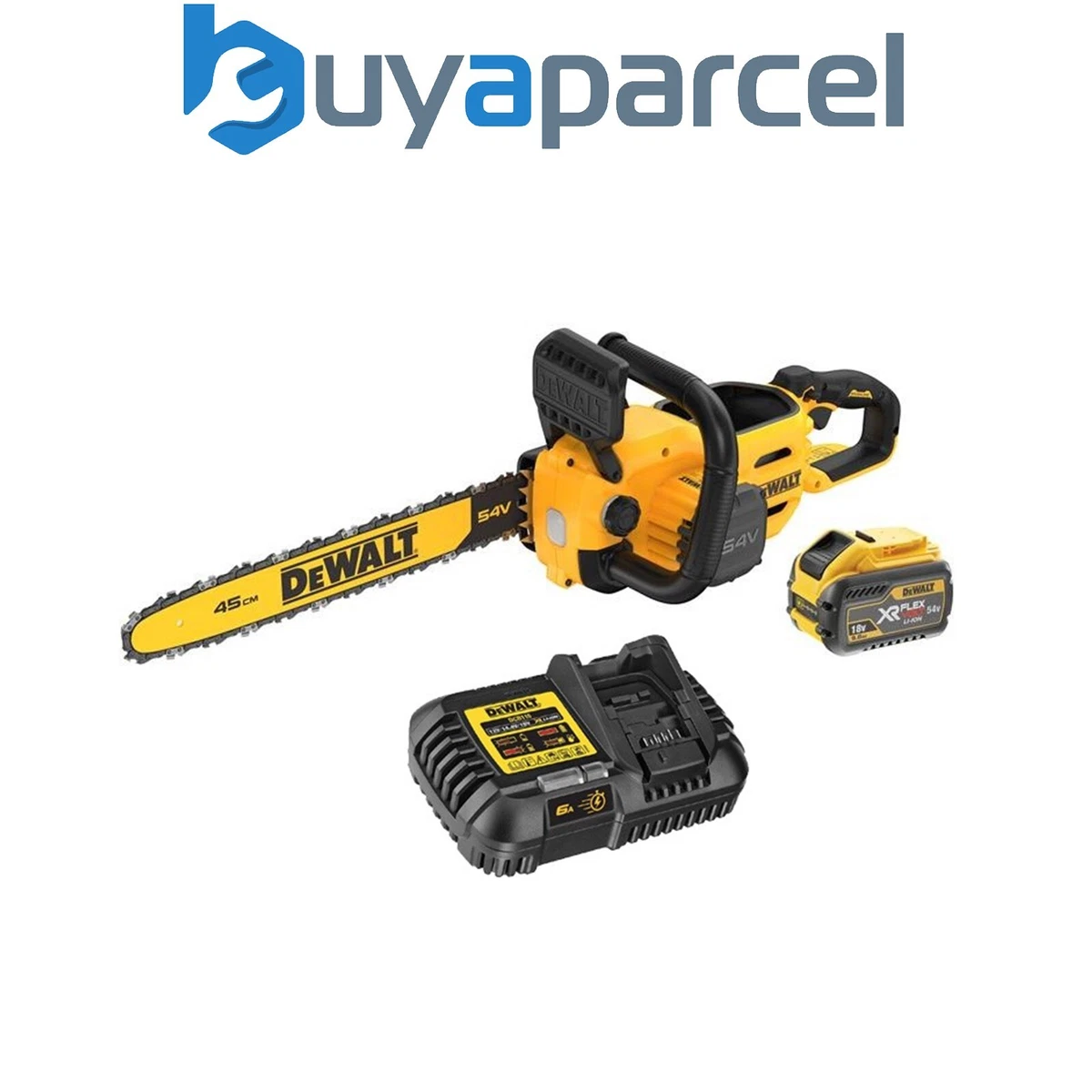 Dewalt DCMCS574X1 FlexVolt Cordless Brushless Chainsaw 45cm Bar