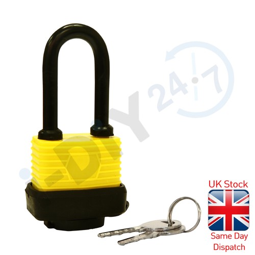 Rolson Laminated Steel Padlock 30 40 50 65MM Weatherproof Heavy Duty Key Shed - 第 5/7 張圖片