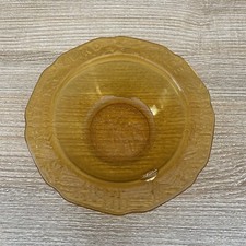 Tiara by RS - Nursery Rhyme Mother Goose Bowl Amber Glass 6  bowl.