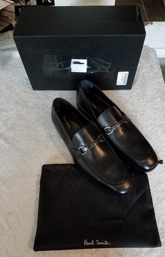 PAUL SMITH Black Grover Calf Black Loafers NIB Size 11 - Picture 2 of 6