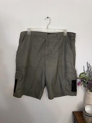 Route 66 Mens 40 Olive Cargo Shorts Utility Outdoor Casual Quick Dry