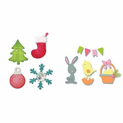 Fustella Albero Di Natale Grande.Sizzix Allstar Fustella Albero Di Natale Ornamenti Thinlits Fustella Ebay