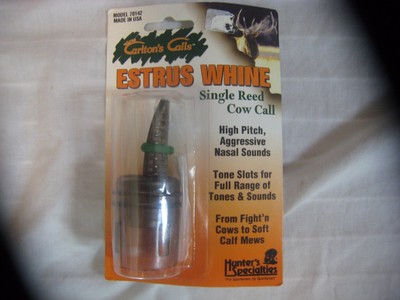 COW /& CALF SOUNDS WAYNE CARLTON ESTRUS WHINE SINGLE REED ELK COW CALL BULL