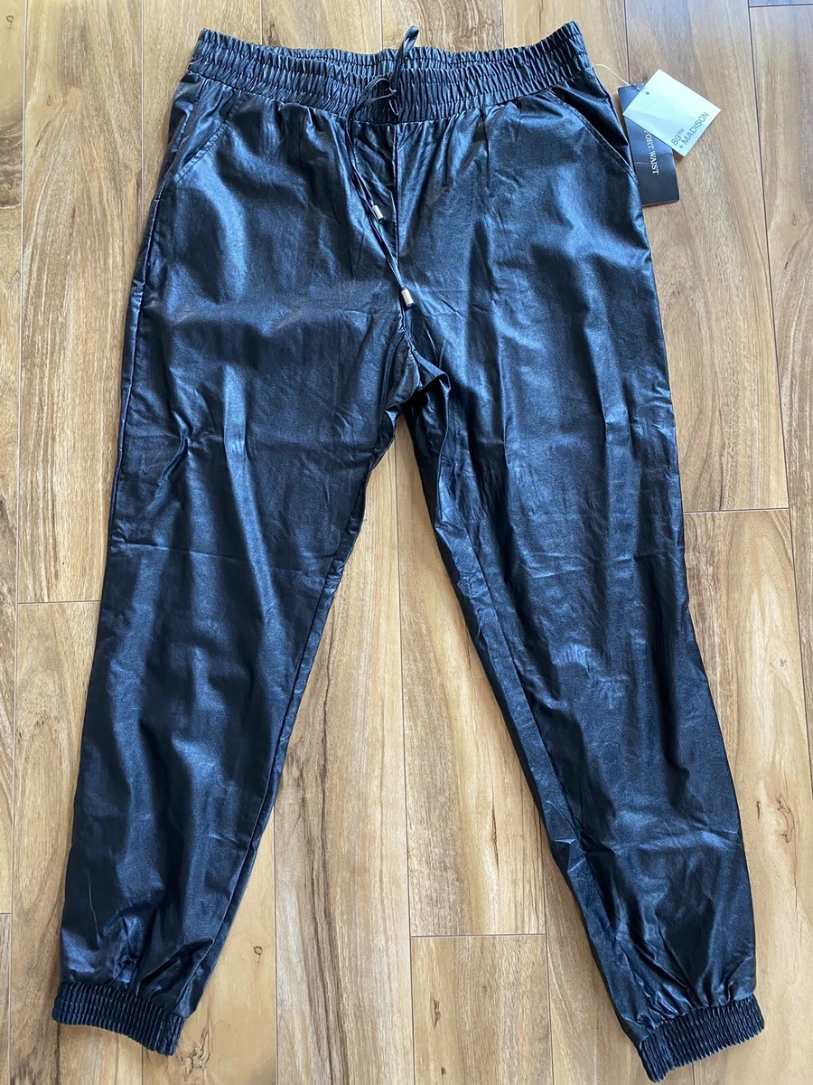 Baggy leather joggers new arrivals