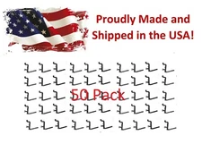 Plastic Black L Style Pegboard Hook Kit Tool - 50 Pack - PEGBOARD NOT INCLUDED