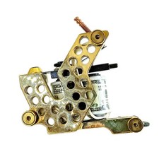 1PC BRASS TATTOO MACHINE SHADER 1.25 INCH 10WRAPS COPPER WIRE COIL8-32 THREAD