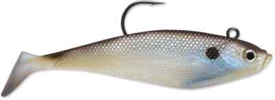 Lot De 3 Appâts Storm WildEye Swim Shad Pré-riggés - 3” Shiner Chartreuse Silver