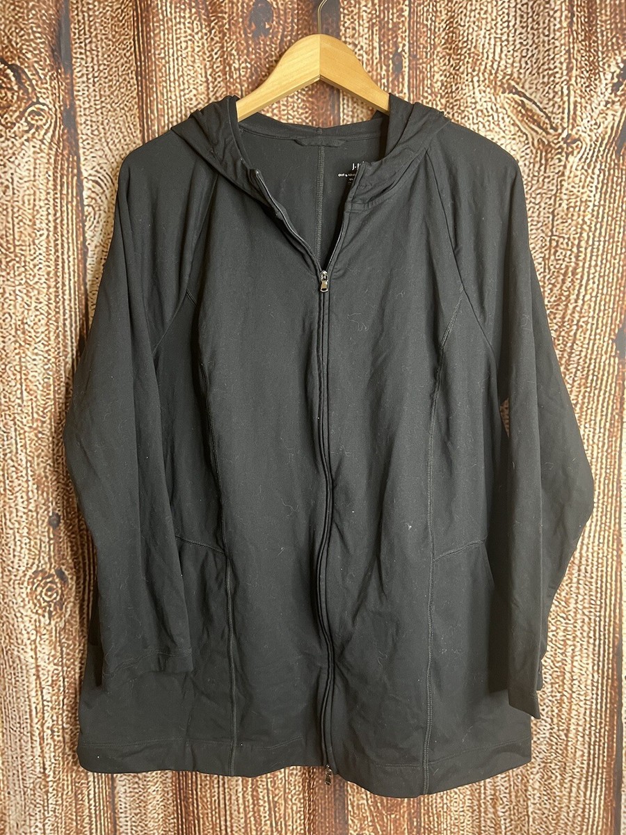 J Jill Fit Track Jacket XL Sport Fit Out & About Black | eBay