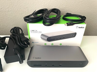 Belkin Connect Pro Thunderbolt 4 Dock INC006 w/ HDMI Cables