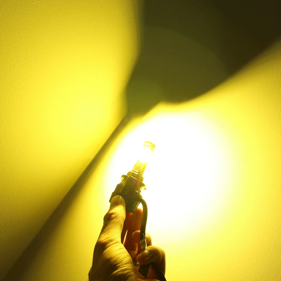 Alla 9005 HB3 LED 转换大灯灯泡,金色黄色,高光输出 — 第 2/4 张图片