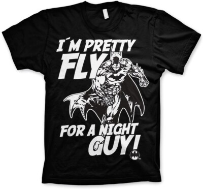 Batman I'm Pretty Fly For A Night Guy Big Tall T-Shirt WB-1-BAT017-H39-12