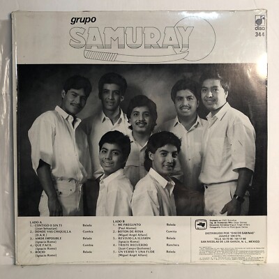 Grupo Samuray DISA Vinyl Record LP Album 1990 latin cumbias