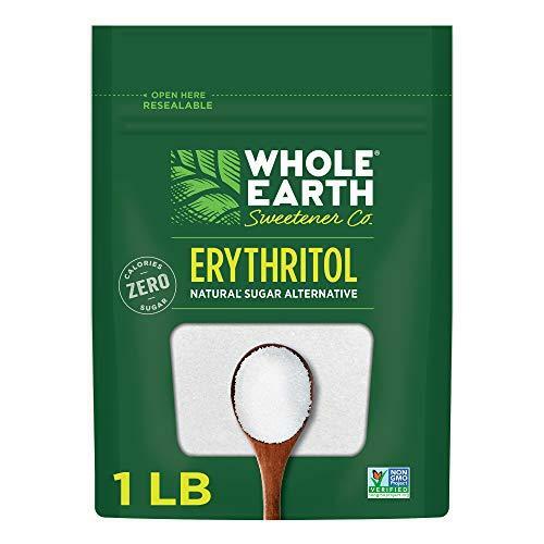 Whole Earth Sweetener Co. 100 Erythritol Sweetener, 1 Pound Bag, Keto
